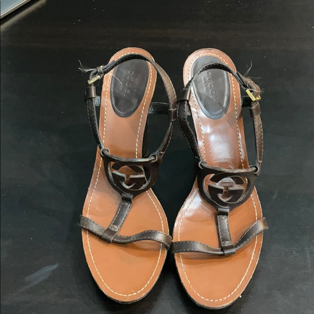 Classic Gucci Wedge Sandals